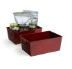 tin rectangular deep tray transparent red finish ty34 1tr wholesale metal containers