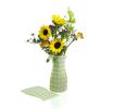 poly collapsible vase green gingham 10pk vp102 10 wholesale