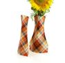 poly collapsible vase rust plaid 10pk vp301 10 wholesale vases