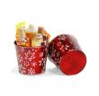 65  tin pot translucent red embossed white snowflakes by06 1sfr wholesale