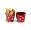 65  tin pot translucent red embossed white snowflakes by06 1sfr wholesale