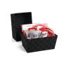 woven strap basket rectangle single medium black tp87 1med