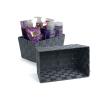 woven strap basket rectangle single small grey tp80 1sm