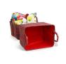 plaid soft fabric storage bin red pf11 1plr handles