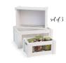 wood crate s3 wire window painted white td37 3w
