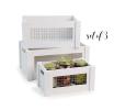 wood crate s3 wire window painted white td37 3w