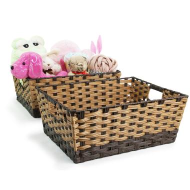 20  faux hyacinth 2 tone rectangular tray tp166 1 handles bowls