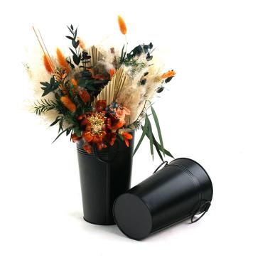 french bucket painted black by885 1blk wholesale metal containers market buckets