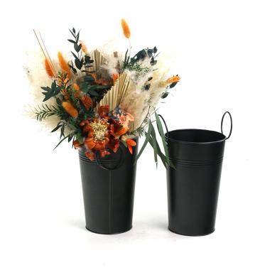 french bucket painted black by885 1blk wholesale metal containers market buckets