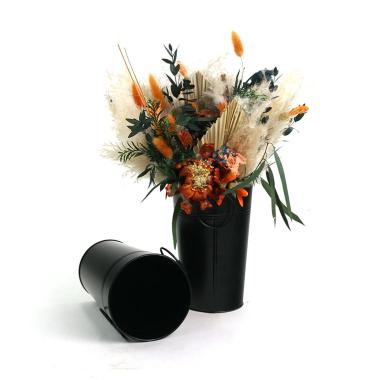 french bucket painted black by885 1blk wholesale metal containers market buckets