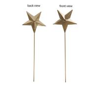 15  flat tin star pick painted gold ny15 1stg wholesale craft