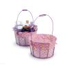 large wire basket round purple cloth lining single sy350 1lprp wholesale