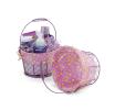 small wire basket round purple cloth lining single sy350 1sprp wholesale
