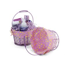 small wire basket round purple cloth lining single sy350 1sprp wholesale