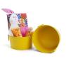 8  round tin tub goldenrod yellow by18 1gy wholesale metal containers