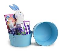 8  round tin tub light blue by18 1lb wholesale metal containers