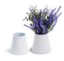 small tin frusta vase white by301 1w wholesale metal containers pails pots