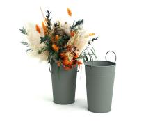 55 french bucket powder coated green by885 1gr wholesale metal containers
