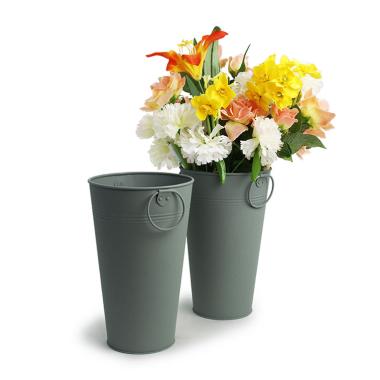 french bucket powder coated green by883 1gr wholesale metal containers market