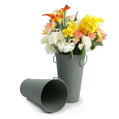 french bucket powder coated green by883 1gr wholesale metal containers market