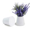 small tin frusta vase white by301 1w wholesale metal containers pails pots