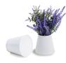 small tin frusta vase white by301 1w wholesale metal containers pails pots