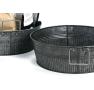 12  oil rubbed galvanized round tub ribbed base by22 1gi wholesale metal
