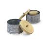 425  metal round box lid embossed petals design by445 1sm wholesale