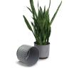 8  ribbed solid iron spun planter grey glazed bn47 1rb wholesale