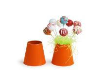 small tin frusta vase orange by301 1or wholesale metal containers pails