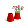 small tin frusta vase red by301 1r wholesale metal containers pails pots