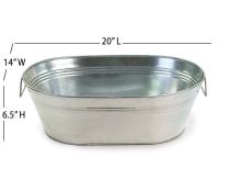 20  oval galvanized large tub by34 1 wholesale metal containers tubs