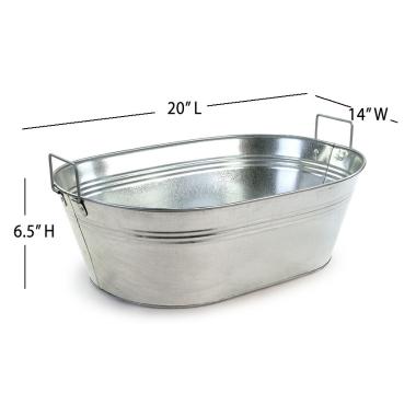 20  oval galvanized large tub by34 1 wholesale metal containers tubs