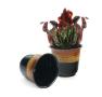 625  solid iron spun planter blackbrown glazed bn106 1 wholesale pot
