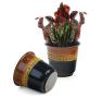 625  solid iron spun planter blackbrown glazed bn106 1 wholesale pot