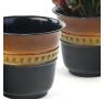 625  solid iron spun planter blackbrown glazed bn106 1 wholesale pot