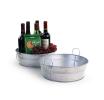 12  galvanized round tub silver finish by22 1sil wholesale metal containers