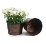 10  metal pot ribbed copper finish by10 1rcp wholesale containers pails