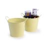 65  tin round pot pale yellow by08 1ly wholesale metal containers