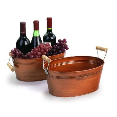 oval tub antique copper reproduction by873 1cowd wholesale metal containers tubs