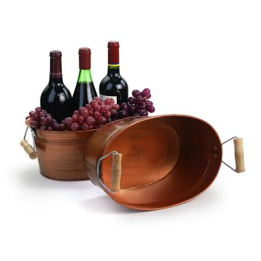 oval tub antique copper reproduction by873 1cowd wholesale metal containers tubs