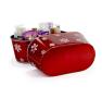 tin oval tub translucent red snow flakes by82 1sfr wholesale metal