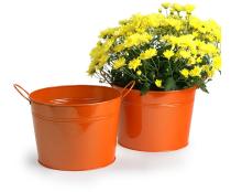 10  metal pot orange by96 1or wholesale covers