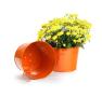 10  metal pot orange by96 1or wholesale covers