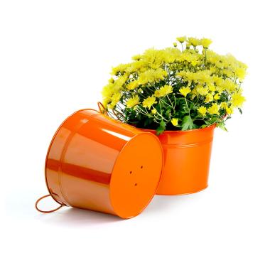 10  metal pot orange by96 1or wholesale covers