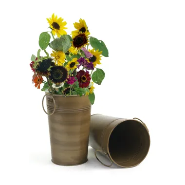 5.5" French Bucket Antiqued Sand