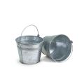 6" Galvanized Pail - Acid Wash Finish