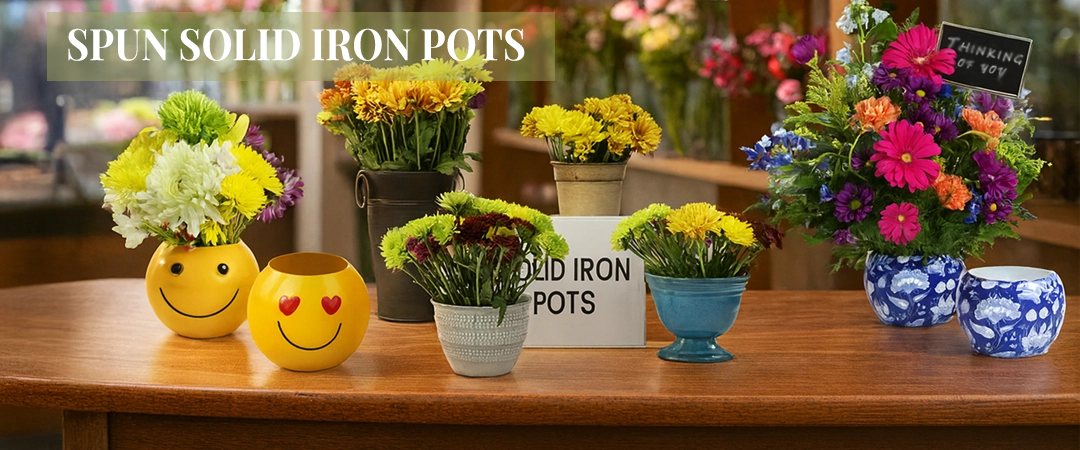 Spun Solid Iron Pots